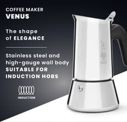 Bialetti Venus Percolator – 2 kops – Roestvrijstaal – 85 ml — thumbnail 5