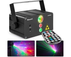 Disco Laser met Ingebouwde Accu en 2 Lasers - BeamZ Athena - Multicolor LED Discolamp