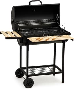 Barbecue met deksel en warmhoud rek - inc thermostaat - 104x68x94 cm — thumbnail 1