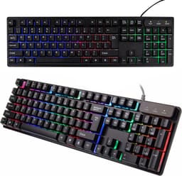 Gaming Toetsenbord  - Spatbestendig -  RGB Led Verlichting - QWERTY - Plug & Play - Anti Ghosting Functie - Levensduur : 15 miljoen klikken — thumbnail 3
