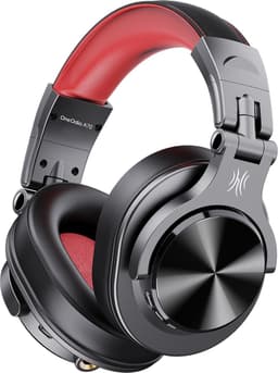 OneOdio Fusion A70 Zwart/Rood – Draadloze Over-Ear Koptelefoon – DJ & Studio – Hi-Res Audio — thumbnail 2