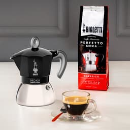 Bialetti Moka Induction Zwart Percolator – 4 kops – 150 ml – Geschikt voor Inductie — thumbnail 2