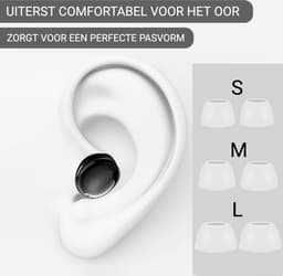Oordopjes geschikt voor Samsung Galaxy Buds Pro - Samsung Galaxy Buds Pro tips - Samsung Galaxy Buds Pro vervanging tips - 5 paar oordopjes voor Samsung Galaxy Buds Pro - Wit / Large — thumbnail 3