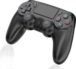 Ntech PS4 Controller Geschikt voor PS4 en PS3 - ps4 game controller Draadloos P47 - Zwart - Audio Jack Input - Touch Sensor - Dual Trilmotoren Draadloze Controller — thumbnail 2
