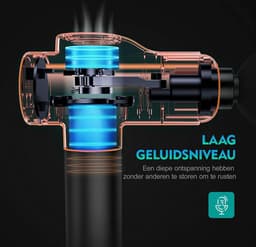 Dieptemassageapparaat - Elektrisch Handmassageapparaat voor Nek en Schouder met 99 Snelheden - 8 Massagekoppen - 2550 mAh - Led-Display Touchscreen — thumbnail 4