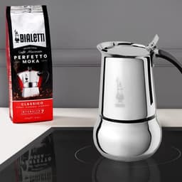 Koffiezetapparaat 4 kopjes 20cl alle warmtebronnen roestvrij staal - Niet compatibel met inductie — thumbnail 4