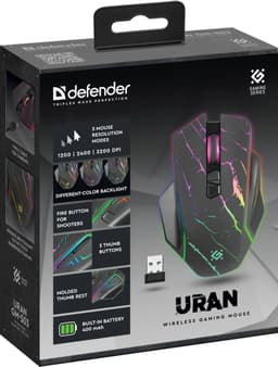 Defender URAN GM-503 muis Gamen Rechtshandig RF Draadloos Optisch 3200 DPI — thumbnail 2