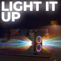 Denver Bluetooth Speaker - Partybox - Discolichten - Incl. Microfoon - Micro SD/USB/AUX - Luidspreker - TSP353 - Zwart — thumbnail 2