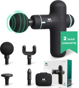 Massagerr® Mini Massage Gun PRO - Relax en Ontspanning Massage Apparaat – Massagegun Zwart – Massageapparaten – Ontspannen - Professioneel Massageapparaat - Massage Pistool — thumbnail 1