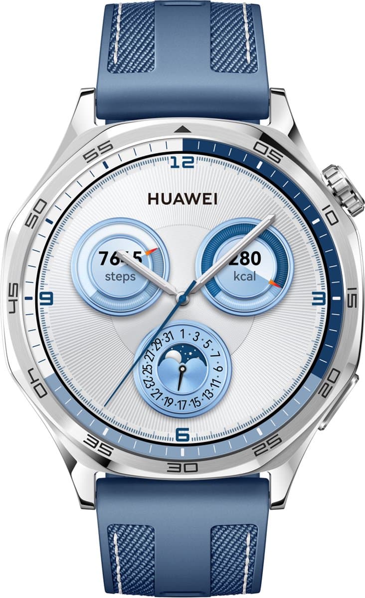Huawei Watch GT5 Zilver/Blauw 46mm — afbeelding 1