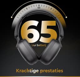 Golden Sound Tune - Draadloze Koptelefoon - Active Noise Cancelling tot 35 dB - Over ear hoofdtelefoon - Bluetooth - 65 uur batterijduur - Geschikt voor elke smartphone & laptop - Koptelefoons — thumbnail 2