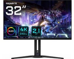 Gigabyte AORUS FO32U2P - 4K OLED Gaming Monitor - DP 2.1 - 240Hz - 32 inch