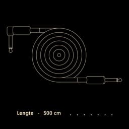 Áengus Gitaarkabel UltraFlex Instrumentkabel - 6.35mm mono jack plug haaks/recht - 5 meter — thumbnail 4