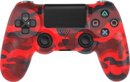 Dadson Draadloze Controller - Geschikt voor PS4 - Camouflage Rood — thumbnail 1