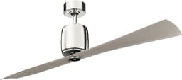 Plafondventilator met verlichting - Ferron - 60in / 152cm fan - gepolijst nikkel — thumbnail 1