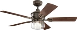 Plafondventilator met verlichting - Lyndon Patio - 52in / 132cm Fan - Olde Bronze — thumbnail 2