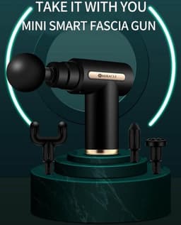 Massage Pistool Body Muscle Massager Professionell Djupvävnadsmassagepistol Smärtlindring 4 Tillbehör 6 Hastigheter - Zwart — thumbnail 3