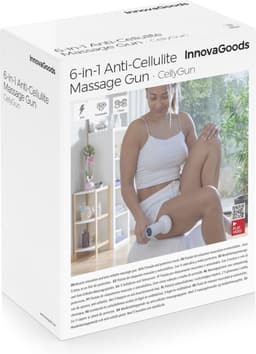 Oplaadbaar 6-in-1 anti-cellulitis massagepistool CellyGun InnovaGoods — thumbnail 5