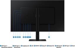 Samsung ViewFinity LS32D600UAUXEN - QHD - IPS paneel - USB-C Monitor - 90w - RJ45 - 100 Hz - in hoogte verstelbaar - 32 inch — thumbnail 4
