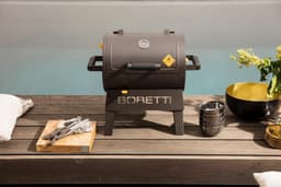 Boretti - Terzo Houtskool Barbecue - Grilloppervlak (LxB) 30 x 40 cm - Compact - Zwart — thumbnail 4