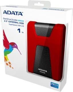 ADATA DashDrive Durable HD650 Externe Harde Schijf 1 TB Rood — thumbnail 2