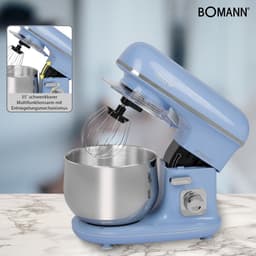 Bomann KM 6030 - Kneedmachine - Keukenmachine - 1100 watt - 5 liter - Blauw — thumbnail 3