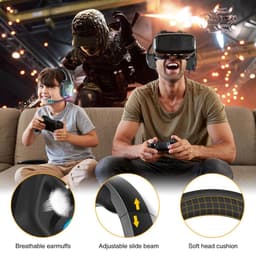 SoulBytes S12 RGB Over-ear Koptelefoons - Gaming headset met Stereo Microfoon - Multi platform -Zwart — thumbnail 5
