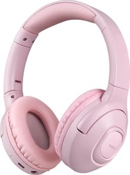 WiseQ Onbreekbare Draadloze Kinderkoptelefoon – Koptelefoon Meisje Bluetooth – Koptelefoon Kinderen Draadloos – Over Ear – 45 Uur Batterij – Met Microfoon – Volumebegrenzer – Roze — thumbnail 1