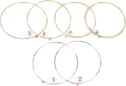 Premium - Set van 6 Gitaarsnaren voor Akoestische Gitaar - Snarenset - Stalen Snaren - 6 Snaren - Europese Kwaliteit — thumbnail 2