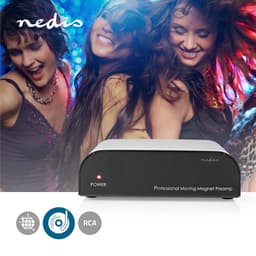 Nedis Voorversterker – Phono naar RCA – 2-kanaals – Zwart – Automatisch — thumbnail 3