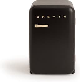 CREATE - Koelkast in retrostijl - Zwart - Handvat Goud - FRIDGE RETRO 107L — thumbnail 1