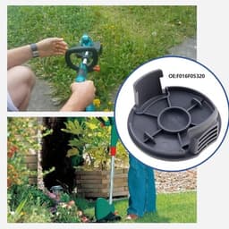 Set van 4 duurzame spoelen voor grasmaaier geschikt voor Bosch EasyGrass Cut 18-230, 18-26 en 23 met afmetingen 825 x 354 mm voor optimale maairesultaten — thumbnail 3