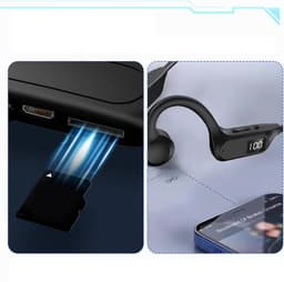 IPX5 Waterdichte Bone Conduction Hoofdtelefoon - Bluetooth 5.2 8 Uur Gesprekstijd MP3-Modus Lichtgewicht - Open Sportheadset Voor Fietsen, Wandelen En School - Zwart — thumbnail 5
