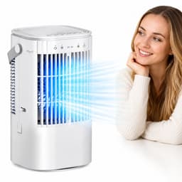 Mobiele Airco Zonder Afvoer - Mobiele Airco Zonder Slang - Compact En Zuinig - Ideaal Voor Koeling In Slaapkamers Of Kleine Kantoren — thumbnail 2