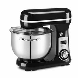 AALVERO - Deegmixer - Keukenmachine - Zweepdeegkneder - Inclusief accessoires - 6 snelheden - 6L - Stille motor - 1200W - Zwart — thumbnail 1