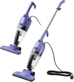 2-in-1 hand-/steelstofzuiger met snoer 0,5 l - lichtgewicht stofzuiger, 500 W hoge zuigkracht, slanke behuizing, zichtbaar stofreservoir, eenvoudig te monteren/demonteren - ideaal voor woningen met huisdieren en kleine ruimtes, huishoudelijk gebruik — thumbnail 1