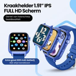 Protectly® GPS Horloge Kind Met Simkaart - 4G - SOS Alarm - Smartwatch Kinderen - GPS Tracker Kind - (Video)bellen - HD Camera - Whatsapp en SMS - Elke polsmaat - Bekijk Locatie Kind - Android en iOS - Incl. Simkaart & Screenprotector — thumbnail 4