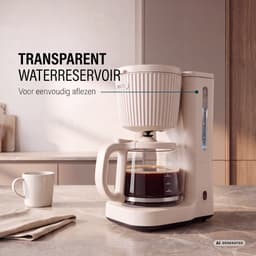 Princess Coffee Maker Wave Koffiezetapparaat – 1000 W – 1,5 L Glazen Kan – Warmhoudfunctie – Niet‑druppel Systeem - 246048 — thumbnail 2