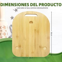 Keukenmachine Rolplank - Mobiele Keukenmachine - Keuken Werkblad - Massief Eiken Hout - 38x31cm - Natuurlijk Hout — thumbnail 2