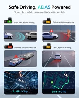 Solidchoice - 4K Dashcam met GPS en Wifi voor Auto — thumbnail 3
