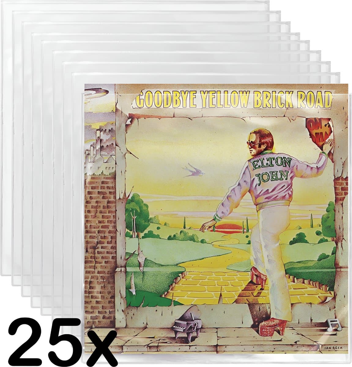 Pinguïn Records Glasheldere PVC hoezen - LP hoezen - 25 stuks - VinylCare Ultimate Shieldsleeve - LP Beschermhoezen - Hard plastic - Premium kwaliteit - Extra stevige hoeken - Buitenhoezen voor standaard LP’s - 250 Micron — afbeelding 1