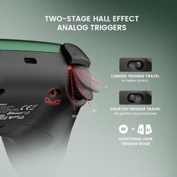 GameSir Super Nova Game Controller - Draadloos - Bluetooth - Switch/Switch 2/PC/Mobile - Groen — thumbnail 2