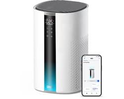 DREO 337AS Luchtreiniger – 3-laags HEPA-filter - Automatische Luchtkwaliteitsensor - App ondersteuning - Wit