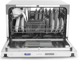 Klarstein Vaatwasser Mini voor 6 Gedecke, Leiser inbouw vaatwasser klein met 6 spoelprogramma's, Kleiner Tisch vaatwasser voor Zuhause kantoor Camping, vaatwasser Mini met Wasseranschluss - Vaatwasmachine Afwasmachine - 6 Maatgedekken 52 cm 1380W — thumbnail 1