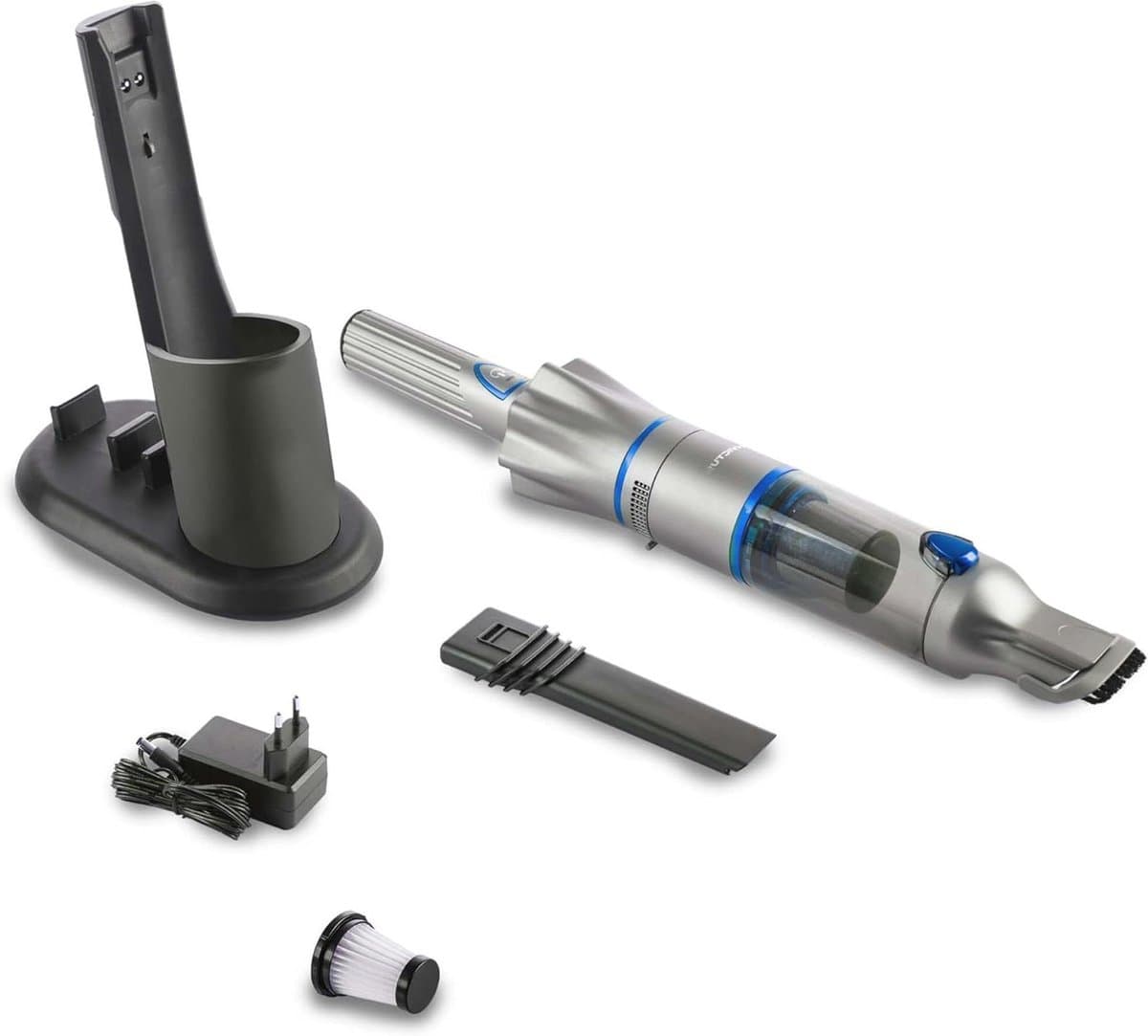 Accu Stofzuiger - Handstofzuiger Kruimeldief - Snel Schoonmaken - Lichtgewicht Ontwerp - 90 Watt - Antraciet Blauw — afbeelding 1