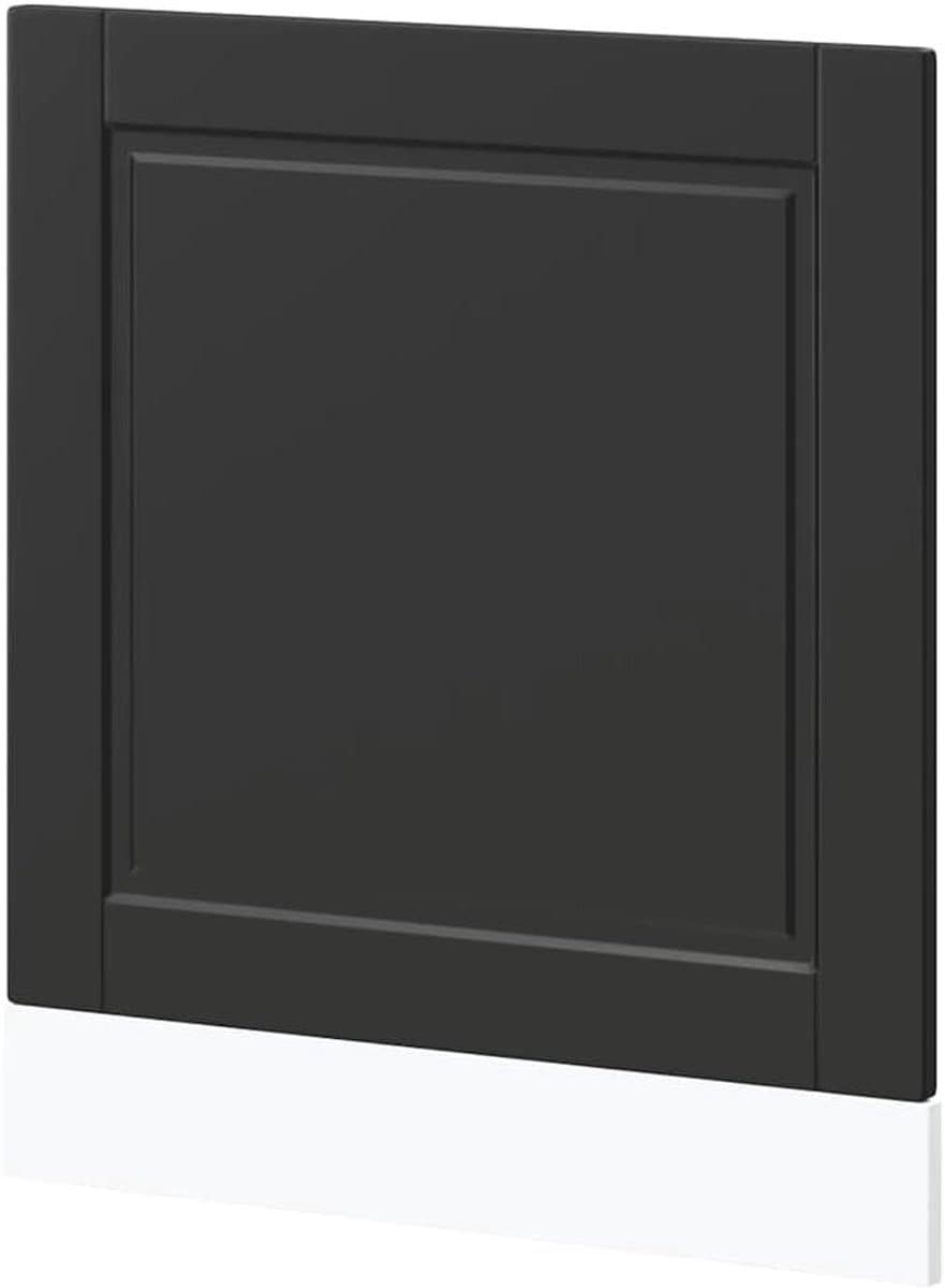 Vaatwasserpaneel - Frontpaneel Keuken - Keuken Upgrade - Duurzaam Hout - 60x67cm - Zwart — afbeelding 1