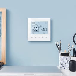 Slimme Thermostaat - Programmeerbare Kamerthermostaat - Water Verwarming - Wifi Bediening - 8.8 x 8.8 cm - Wit — thumbnail 5