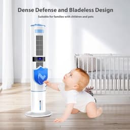 Draagbare Airco - Luchtkoeler - Ruimte Koelen - 360 Graden Oscillatie - 4 Liter Tank - Wit — thumbnail 3
