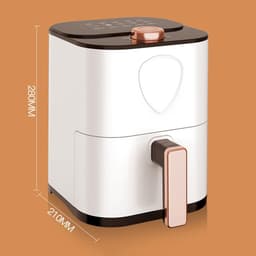 Luchtfriteuse - Heteluchtoven Elektrische Oven - Gezond Frituren - 360° Rapid Thermal Cycle - 5 Liter - Wit — thumbnail 3