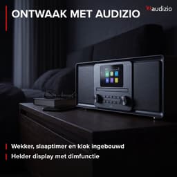 DAB radio - Audizio Palmi - Radio met cd speler - Bluetooth radio - FM, DAB+ en USB - Bamboe — thumbnail 5